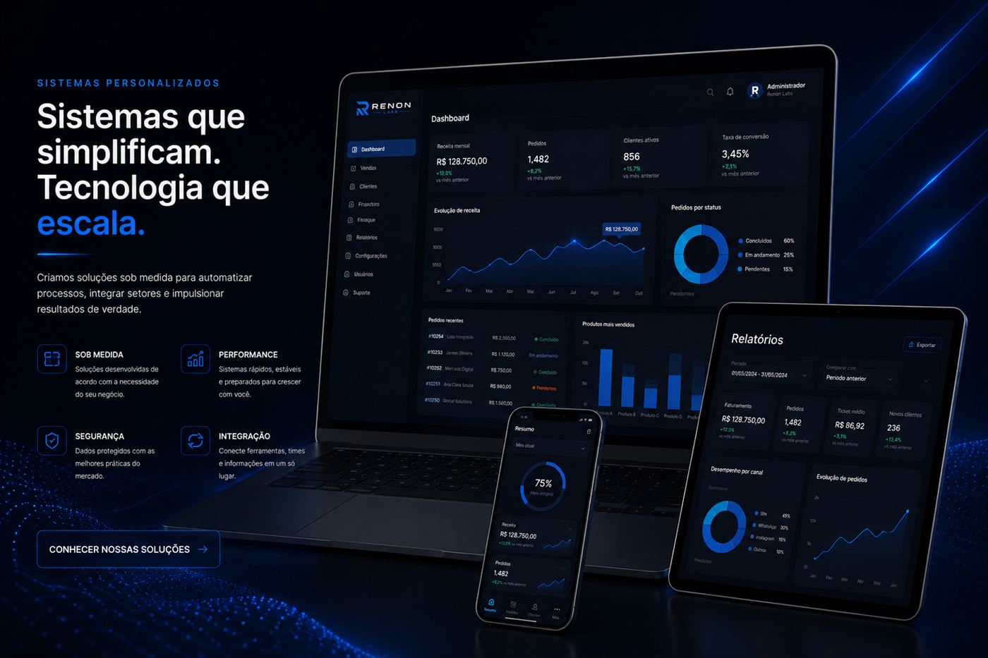 Prévia do projeto demonstrativo Lumière — experiência digital minimalista para estética e wellness