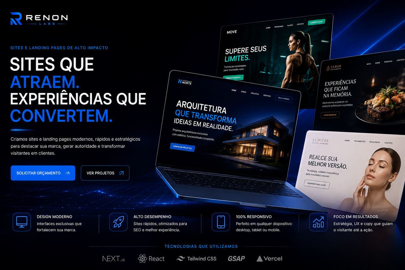 Prévia do projeto demonstrativo Vertex — sistema web sob medida para operações